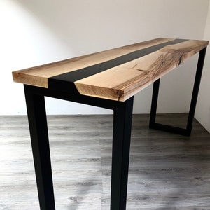 River table Resin table Epoxy table Entryway table Entryway river table Dining river table Bistro table image 1