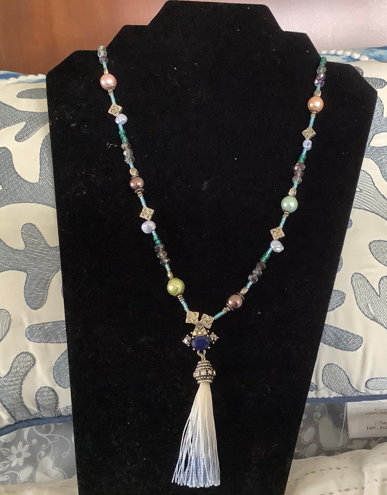 Boho beaded necklace