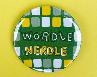 Wordle Pin Badge - Perfect Gift for Fans & Players, Unique Birthday Present for Wordle Lovers and Game Enthusiasts
