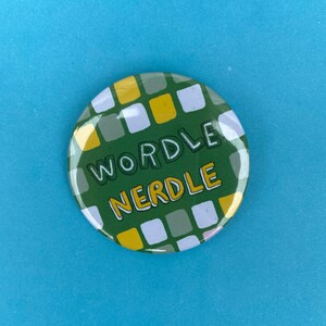 Wordle Pin Badge Great Wordle Gift For Birthdays of Fans Wordle Game gift image 3