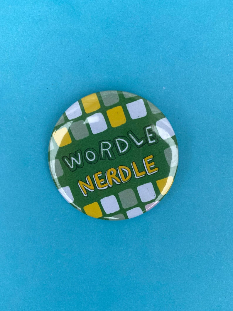 Wordle Pin Badge Great Wordle Gift For Birthdays of Fans Wordle Game gift image 3