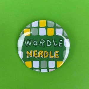 Wordle Pin Badge Great Wordle Gift For Birthdays of Fans Wordle Game gift image 2