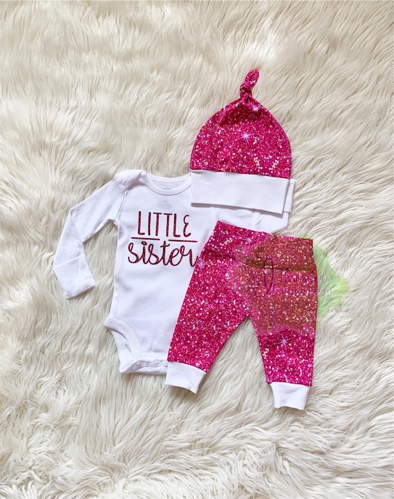 newborn little sister coming home outfit