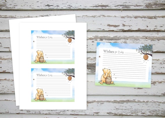 Classic Winnie The Pooh Baby Shower, Winnie Pooh Baby Shower, Winnie Pooh Wishes for Baby, Classic Pooh Baby Shower, Baby Shower Games Il_570xn