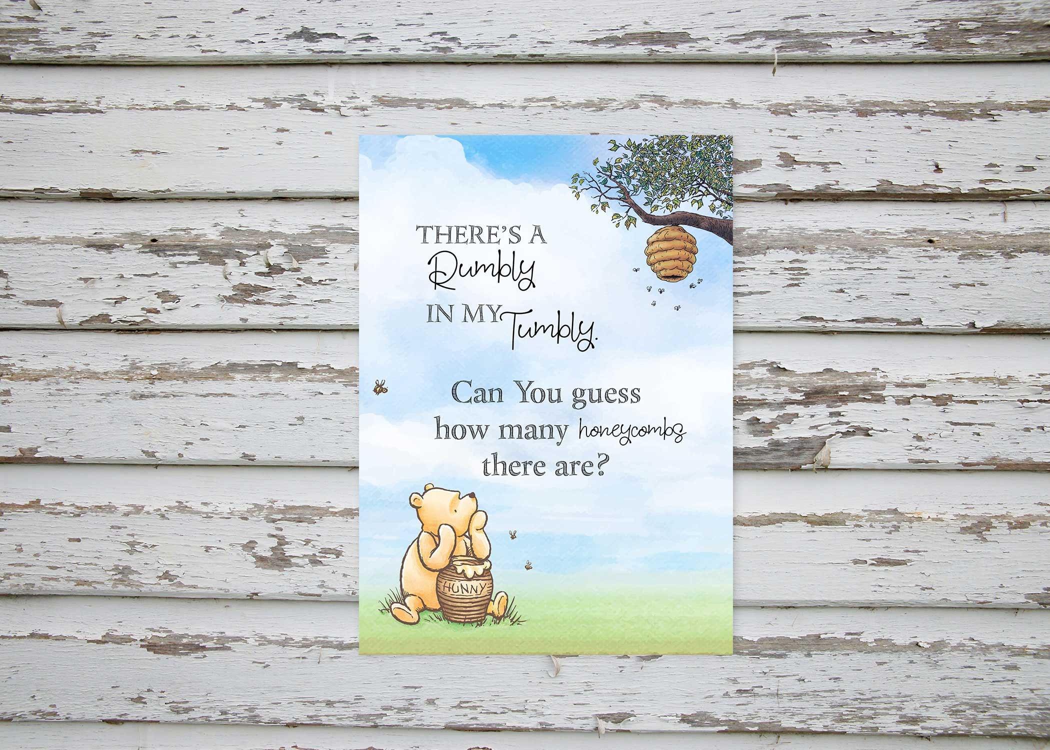 Guess How Many Honeycombs Baby Shower Game Winnie Pooh Baby Etsy Canada Guess How Many Honeycombs Baby Shower Game Winnie Pooh Baby Etsy Canada