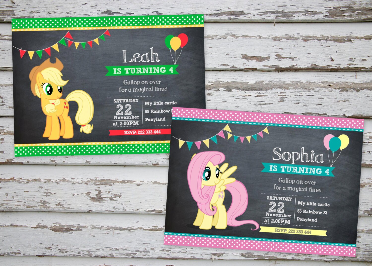 My Little Pony Invitation DIY Printable My Little Pony Party Etsy