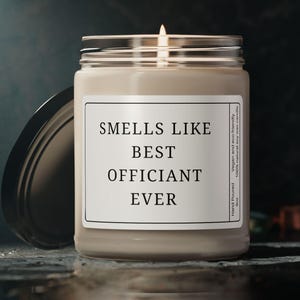 Wedding Officiant-cadeau, ruikt naar beste Officiant ooit, bedankt dat je met ons bent getrouwd, Officiant-kaart, Officiant bedankt