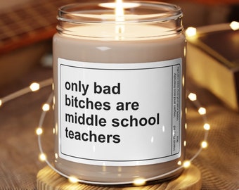 Cadeau drôle de professeur de collège, bougie de la semaine d'appréciation des enseignants, cadeau d'enseignement