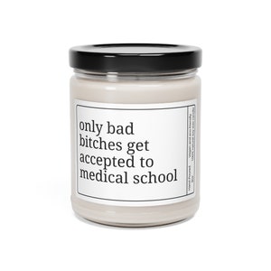 Regalo de aceptación de la escuela de medicina, regalo de la escuela de medicina, vela de estudiante de medicina, regalo de examen MCAT imagen 6