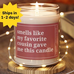 Cousin Gift for Birthday or Christmas, Cousin Birthday Gift, Cousin Christmas Gift, Funny Cousin Gift, Christmas Present for Cousin
