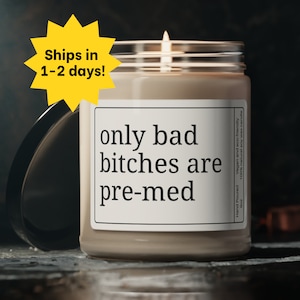 Pre-Med Student Gift, Funny Pre Med Candle, Medical School Gift, Med Student Candle, MCAT exam gift