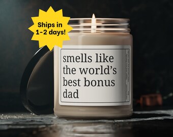 Bonus Dad Gift, Smells Like the Worlds Best Bonus Dad, Step Dad Gift, Blended Family