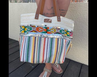 Bolso, bolso hecho a mano, bolso tote, bolso regalo día de la madre, bolso modelo único, bolso de playa, bolso de verano, bolso étnico