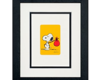 Snoopy Travelling - Vintage Snoopy Playing Card Picture