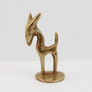 Art Deco Figurine Brass Donkey Figurine RARE FIND Miniature Brass Donkey Figurine Tiny Figurine Miniature Brass Figurine Miniature Figurine