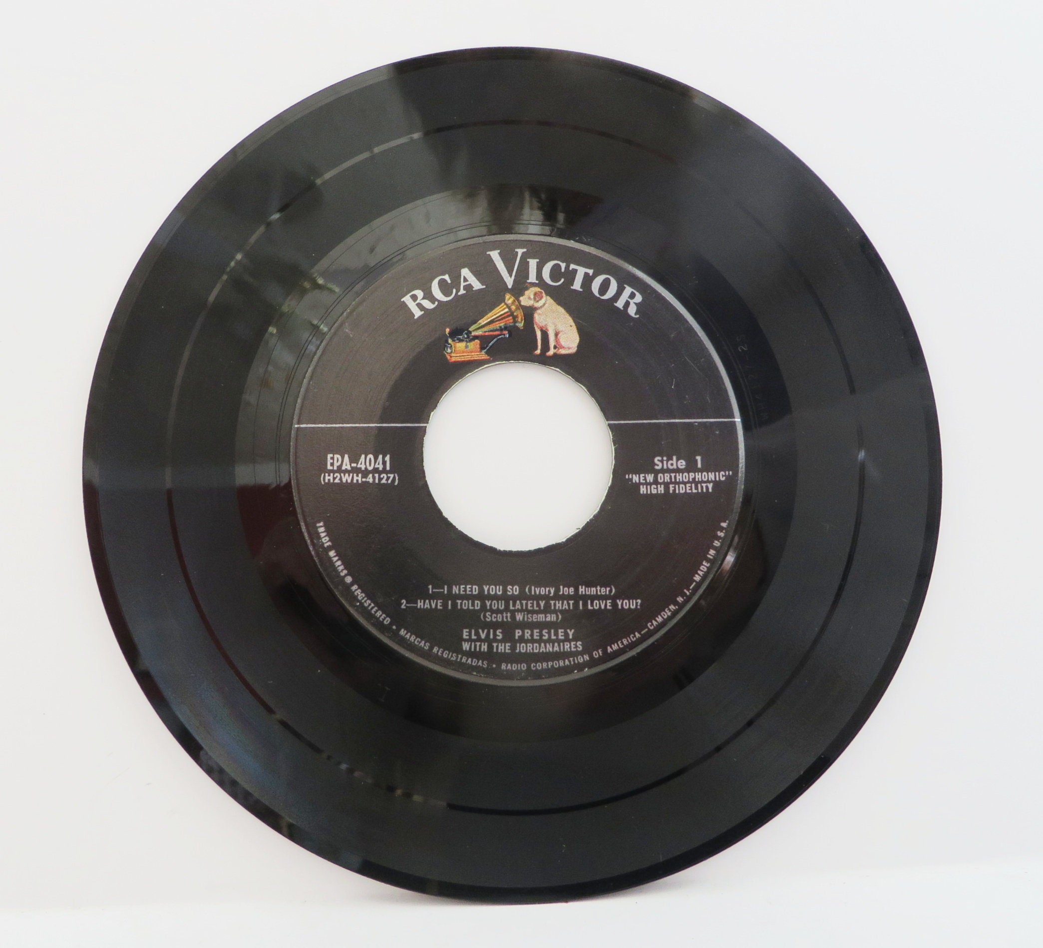 Elvis Presley EP RCA Victor Silver Line Elvis Record Elvis