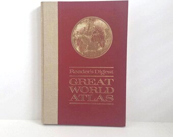 Vintage Atlas Reader's Digest Great World Atlas First Edition 1963 Maps Of The World And More