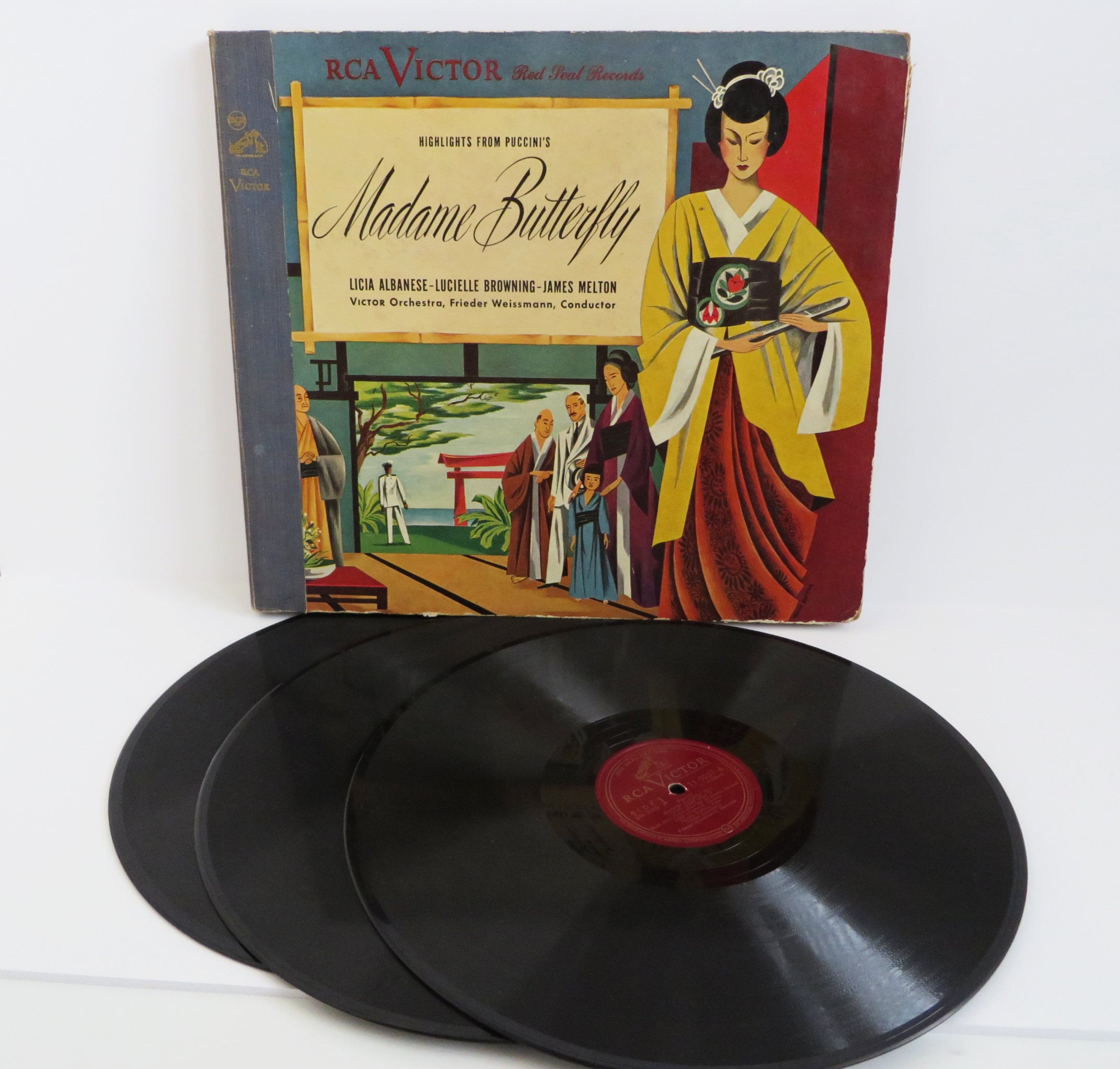 Madame Butterfly 78 Rpm Set RCA Victor Red Seal Madame Butterfly