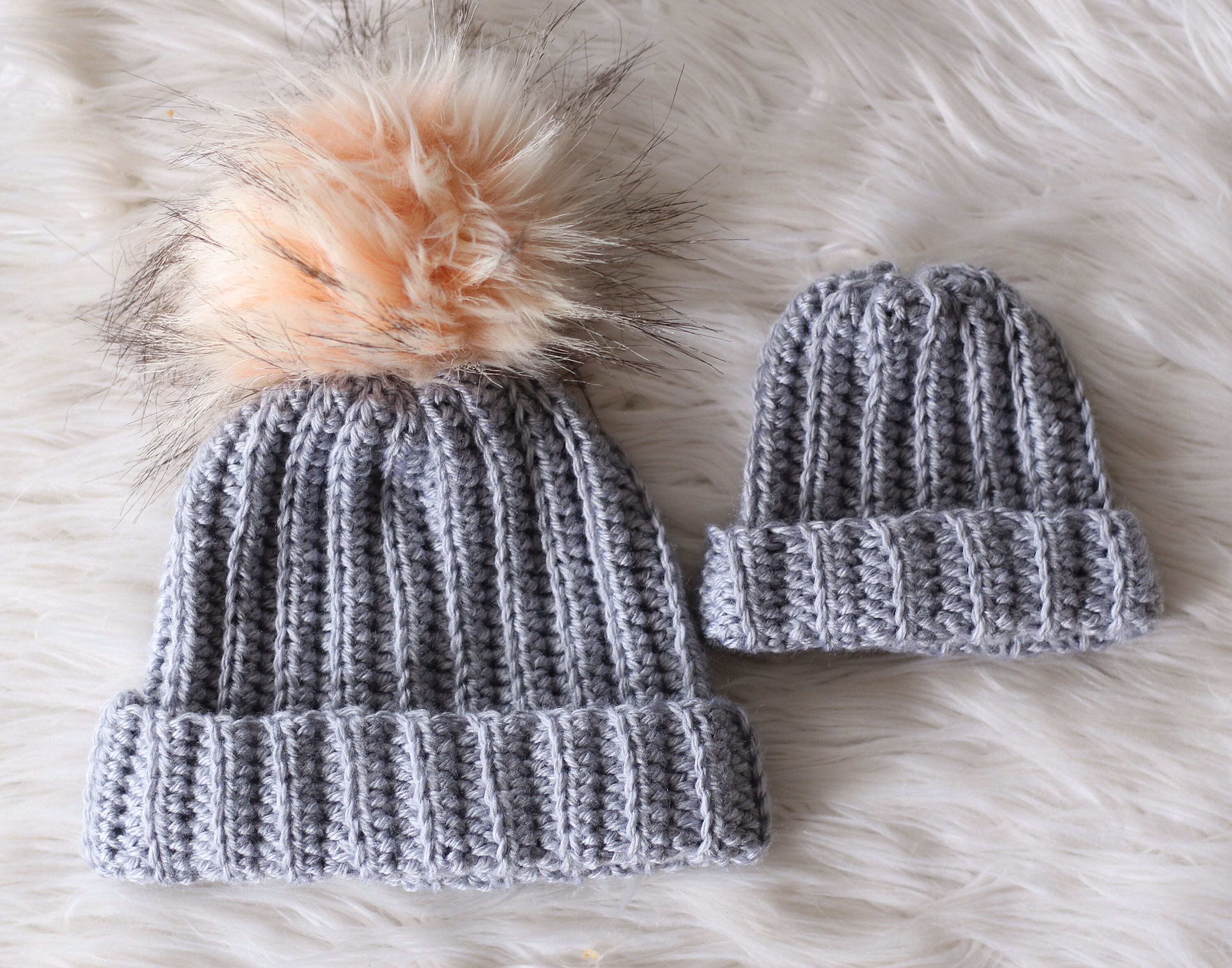 crochet baby hat with brim