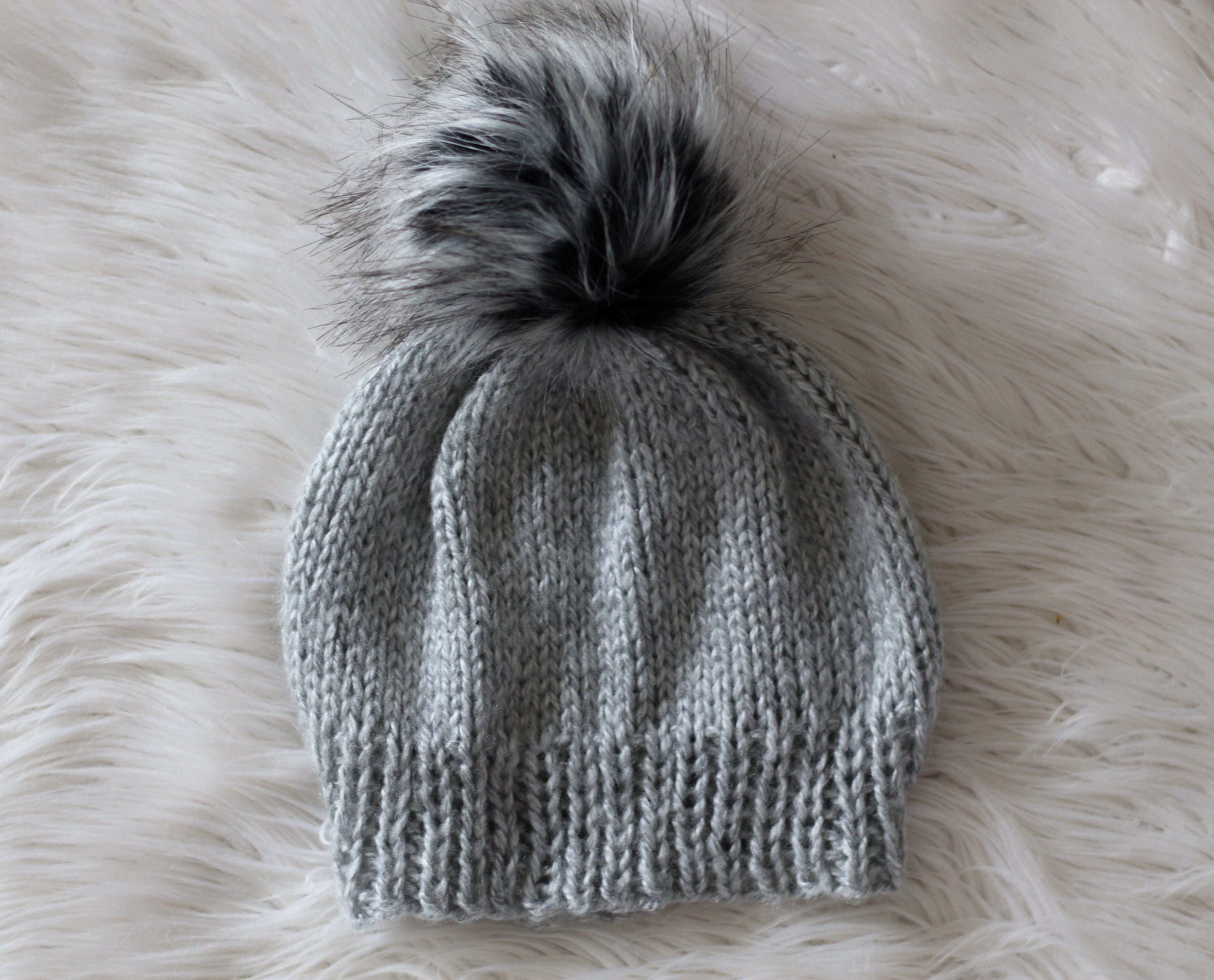 beginner knit hat pattern
