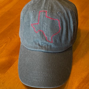 State Outline Embroidered Hats