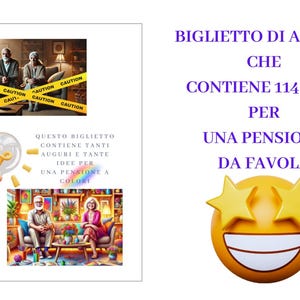 Biglietto Auguri Pensione! Auguri pensionato! Auguri Pensionata! Festa Pensionamento! Festa Pensione