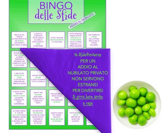 Addio al nubilato festa privata! Bingo delle sfide per addio al nubilato senza sconosciuti!