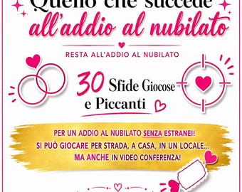 30 sfide per addio al nubilato! Addio al nubilato privato
