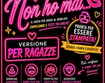 Non ho mai .. Gioco alcolico ! Versione per ragazze!