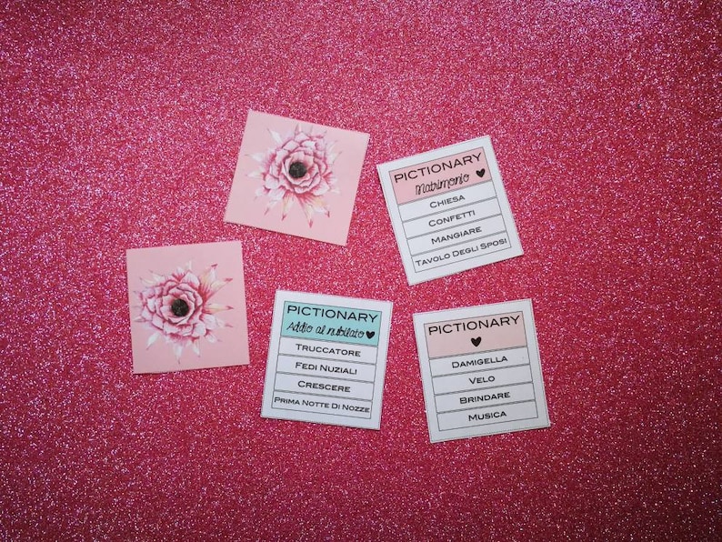 Carte da bingo da sposa, gioco di addio al nubilato per 24 giocatori, giochi per matrimoni/addio al nubilato per attività di famiglia e amici, bomboniere per feste e decorazioni (06