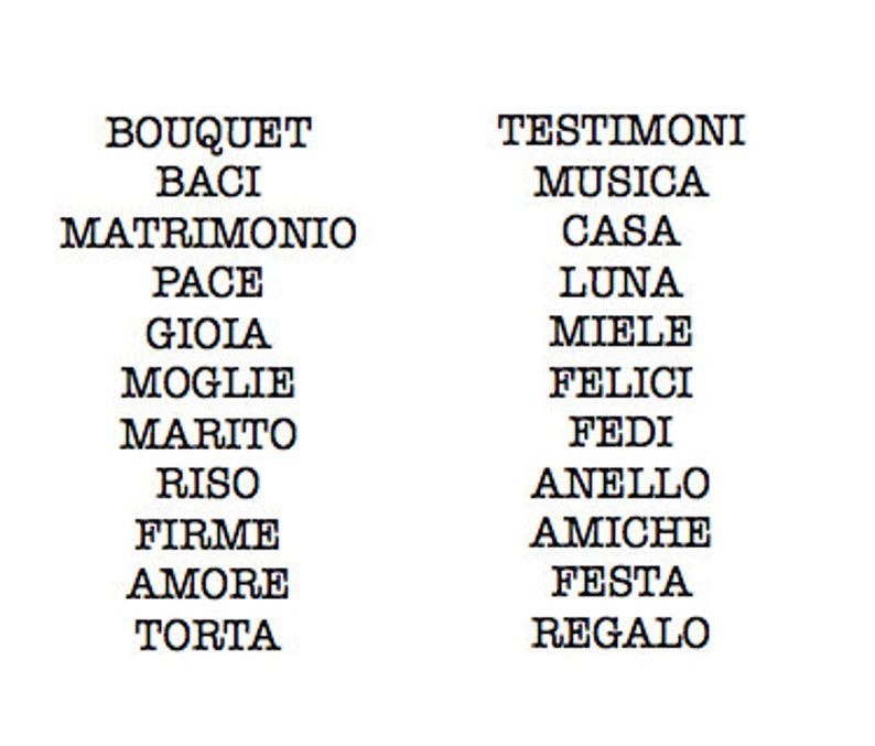 Cartello e biglietti con consigli per l'addio al nubilato, gioco Wildflower per l'addio al nubilato, consigli per gli sposi, signor e signora, modello modificabile F1 - Italia