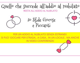 30 sfide per addio al nubilato! Addio al nubilato privato