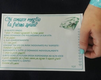 2 Giochi EVJF Gratta E Vinci Personalizzabili - Kit Di Sfide Per Addio Al Nubilato - Regalo Futura Sposa - 3