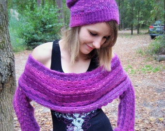 Wrap Around Shrug Crochet Pattern: Multi-Way Infinity Scarf (PDF Download)