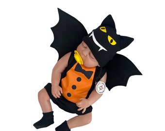 Baby Bat Halloween Costume, Baby Bat Costume Halloween, Newborn halloween Costume, Baby Halloween Costume Boy, Baby Boy Halloween Costume UK