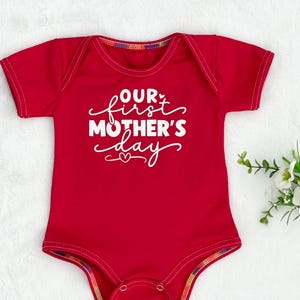 Our First Mother&#39;s Day together Onesie®, Mother&#39;s Day Newborn Outfit, First Time Mom Gift, Cute Baby Clothes, Mother’s Day Baby Romper
