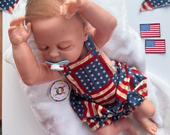 4th of July Baby Boy Romper