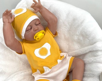 Baby Egg Outfit, Baby Halloween Costume, Halloween Fried Egg Outfit, Fried Egg HalloweenCostume, Fun Baby Outfits,  Newborn Gifts