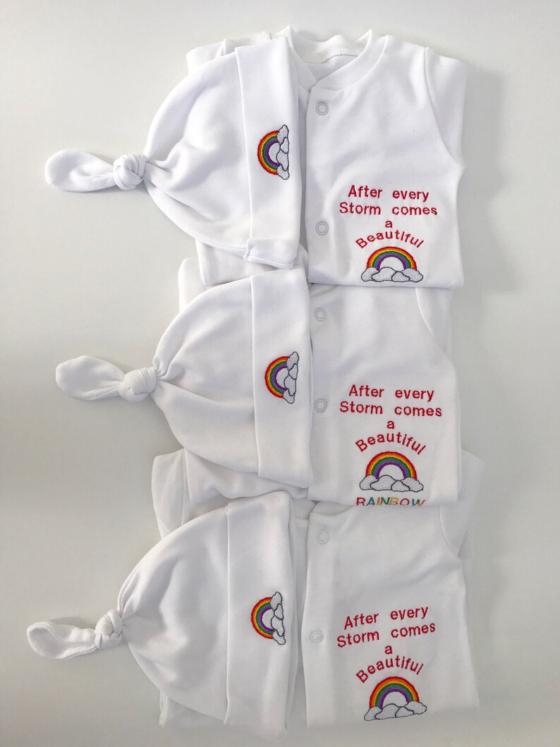 Rainbow Baby clothes Newborn Outfit After Every Storm Comes a Rinbow. Coming Home Outfit Baby Rainbow Baby Outfit Rainbow Baby Bodysuit