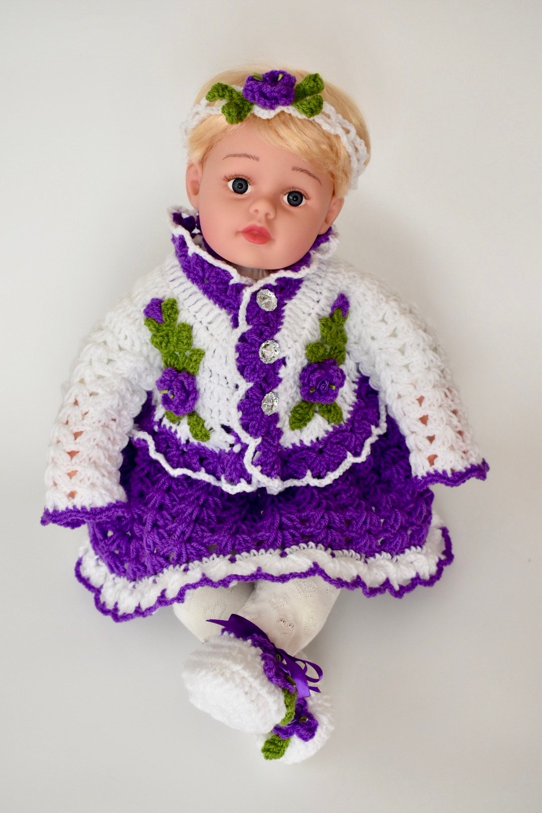 Purple Baby Girl Outfit Purple baby Dress Purple Baby Girl Etsy