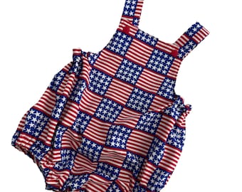 4th of July Romper Boy, 4th of July Baby Boy Romper, Stars and Stripes baby Outfit, Patriotic Independence Day Outfit, Baby Military Outfit