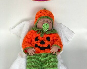 Crochet Baby Pumpkin Costume Pattern: Halloween Outfit (PDF