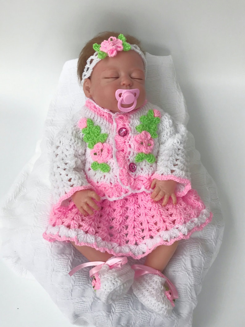 Crochet Pattern Baby Dress Newborn to 12 Months image 5