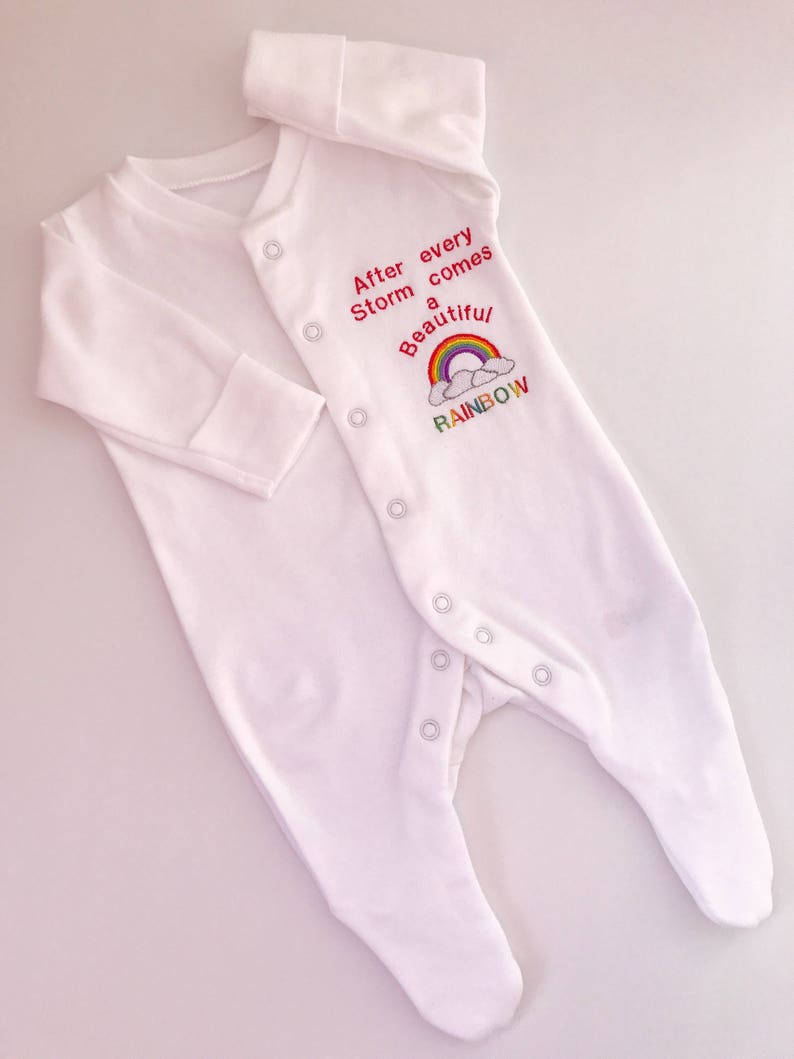 Rainbow Baby clothes Newborn Outfit After Every Storm Comes a Rinbow. Coming Home Outfit Baby Rainbow Baby Outfit Rainbow Baby Bodysuit