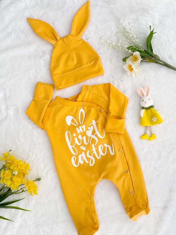 Tenue de Pâques pour bébé, pyjama de ma première Pâques