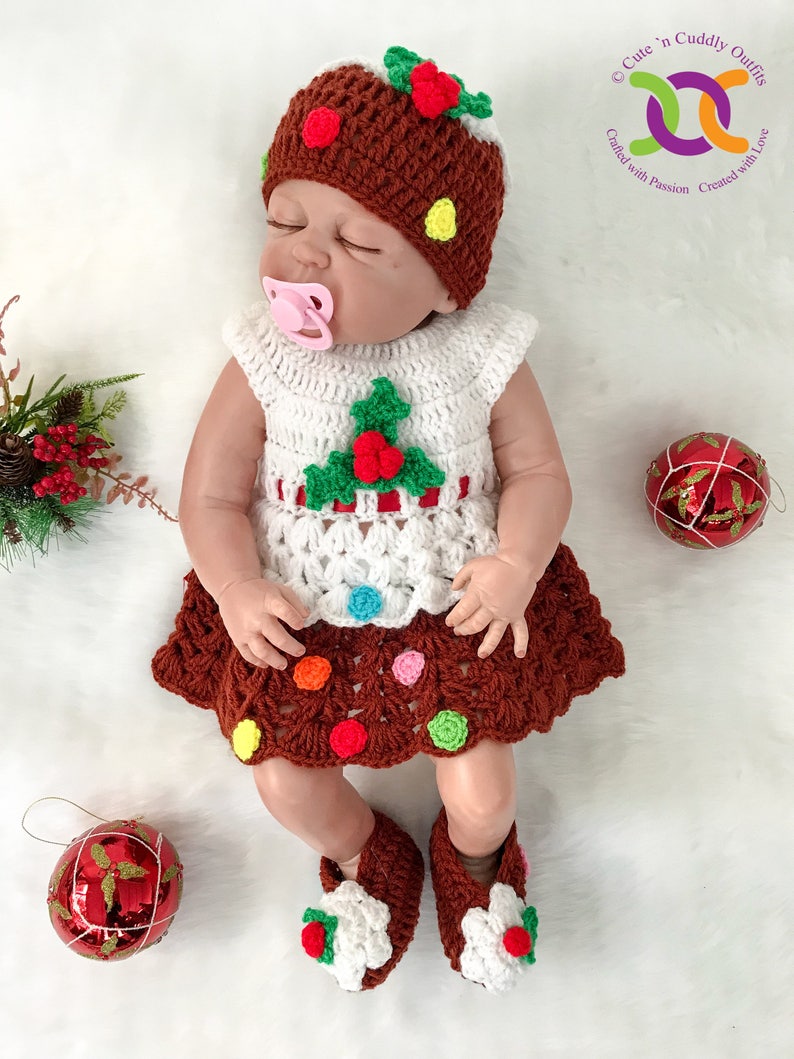 baby christmas pudding outfit