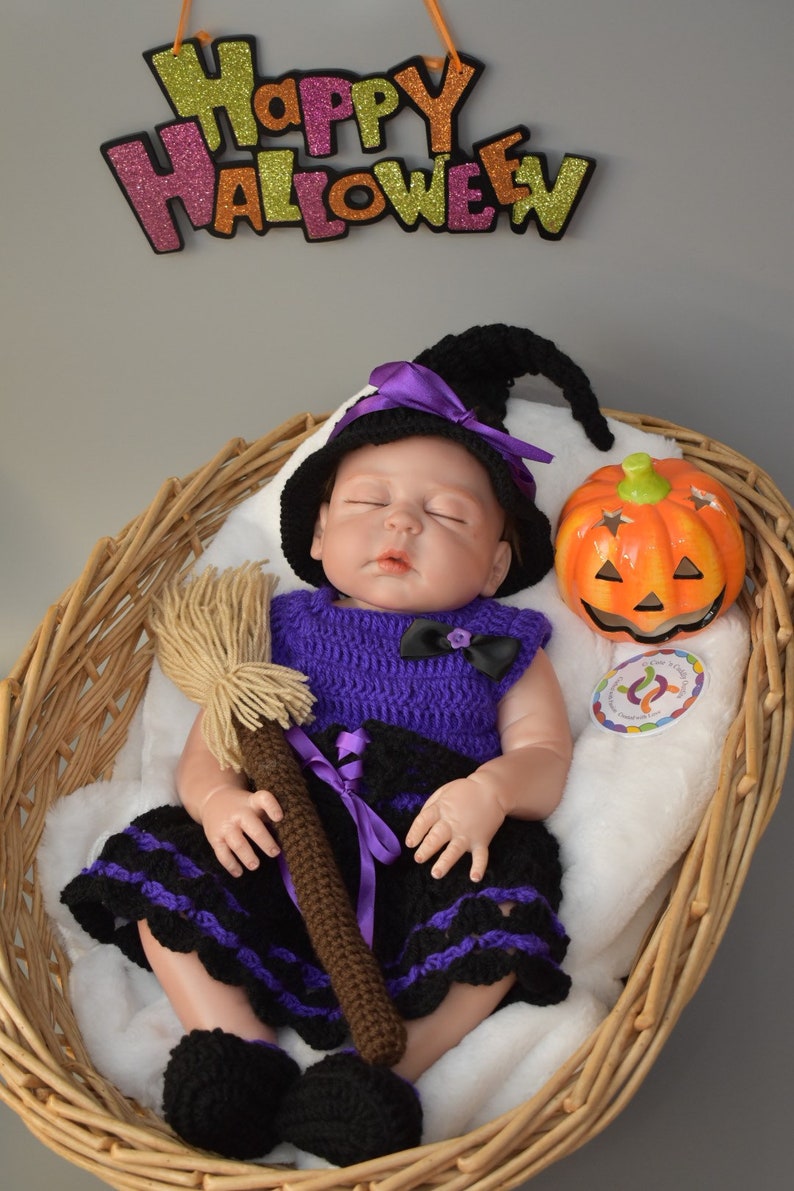 Witch Halloween Costume Baby Witch Costume Halloween Costume Etsy