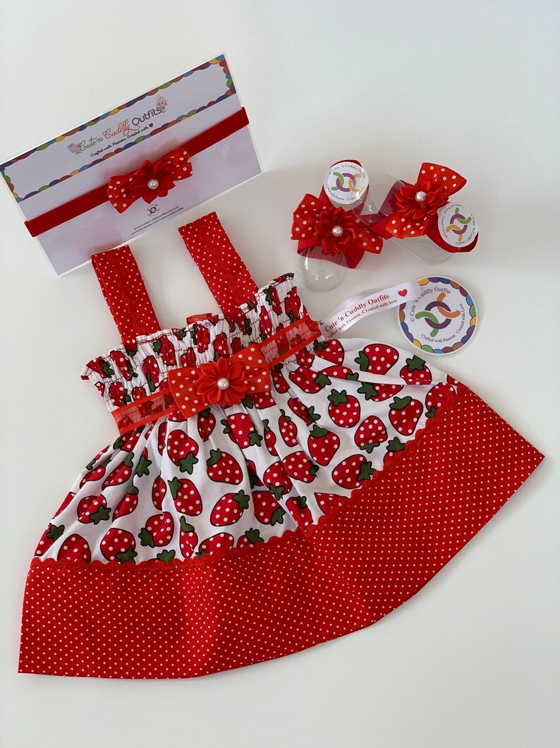 Baby Red Dress Newborn Girl Outfit Summer Baby Girl Outfits Red Baby Dress Newborn Coming Home Outfit Strawberry Outfit Red Girl Dress