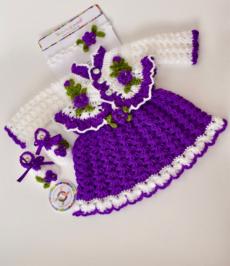 Purple Baby Girl Outfit Purple Baby Dress Purple Baby Girl Etsy