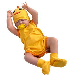 Baby Küken Osteroutfit, Baby erstes Osteroutfit, Küken Outfit Baby, Baby Küken Kostüm, Cosplay Küken Kostüm, Baby Kostüm Halloween
